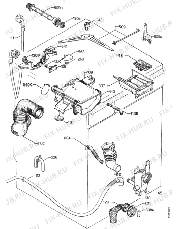 Взрыв-схема стиральной машины Corbero LD2550 - Схема узла Hydraulic System 272